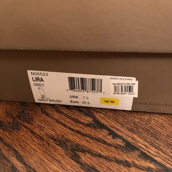 Born Brushed Grey Lira Boots - Picture 2 of 7